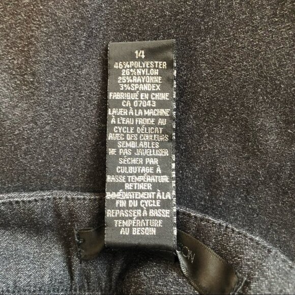 89TH & MADISON Grey  Stretch Pull On Pant Ladies 14 - Picture 14 of 15